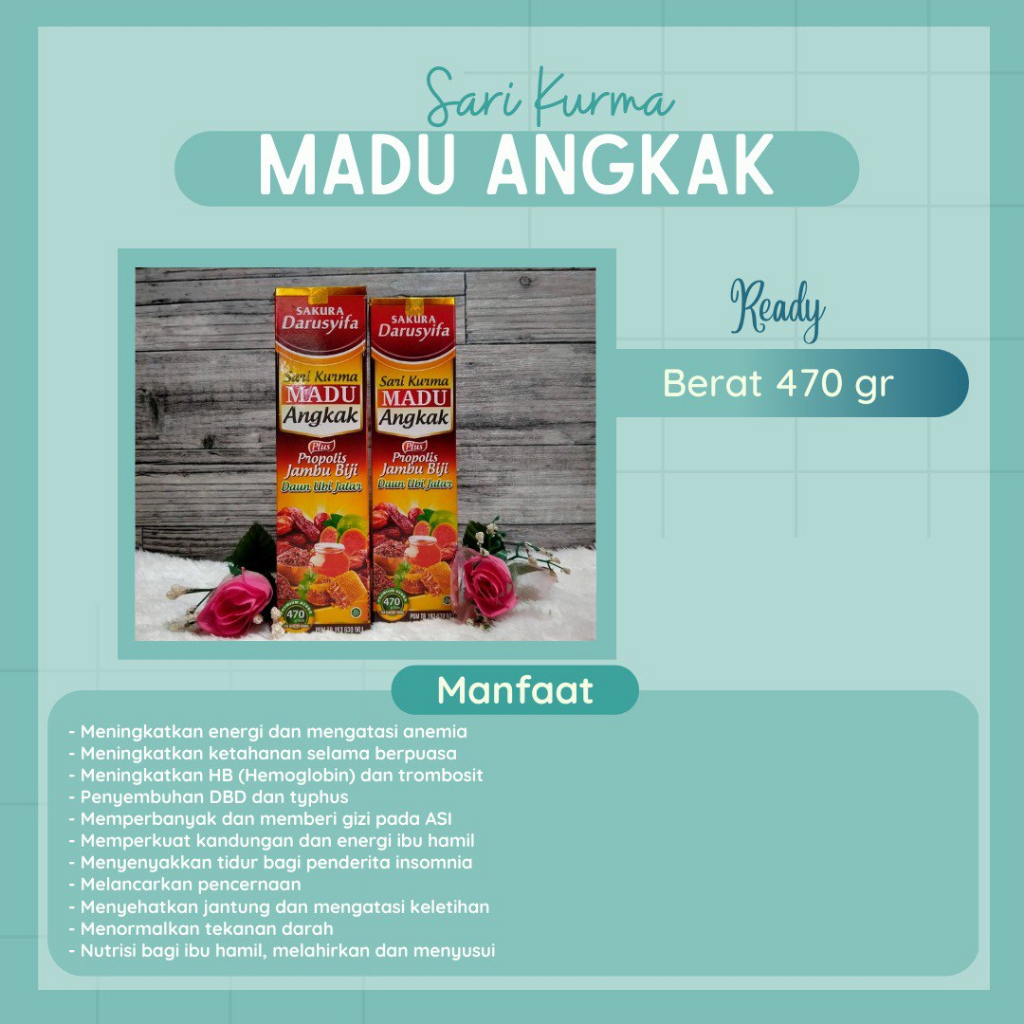 

Sari Kurma Madu Angkak Sakura Darusyifa || Kadai Dayoem Oleh-oleh Haji dan Umrah, Herbal dan Organik