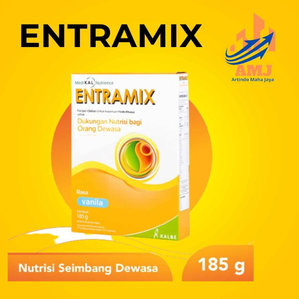 

ENTRAMIX - VANILA DAN COKELAT - NUTRISI MAKANAN DIET LANSIA TINGGI PROTEIN ORIGINAL & MURAH