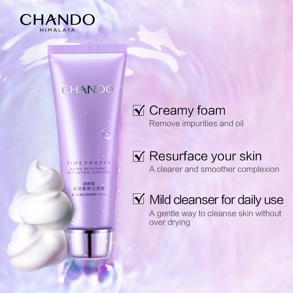 ●CHANDO Himalaya Time Frozen Aging Resistance Cleanser | Facial Wash Anti Aging