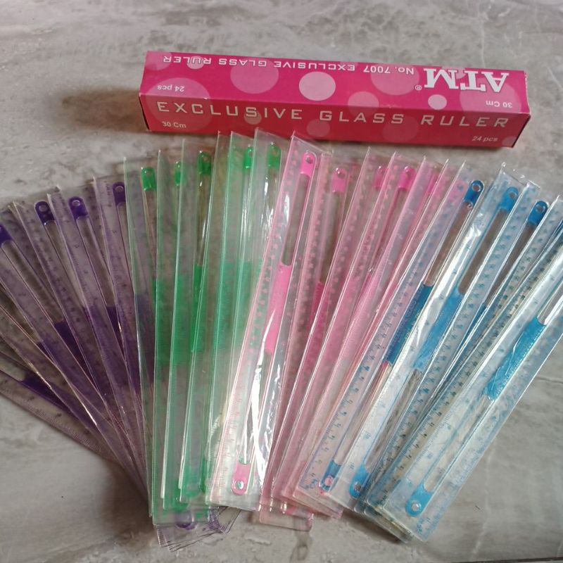 

Penggaris plastik atm 24pcs