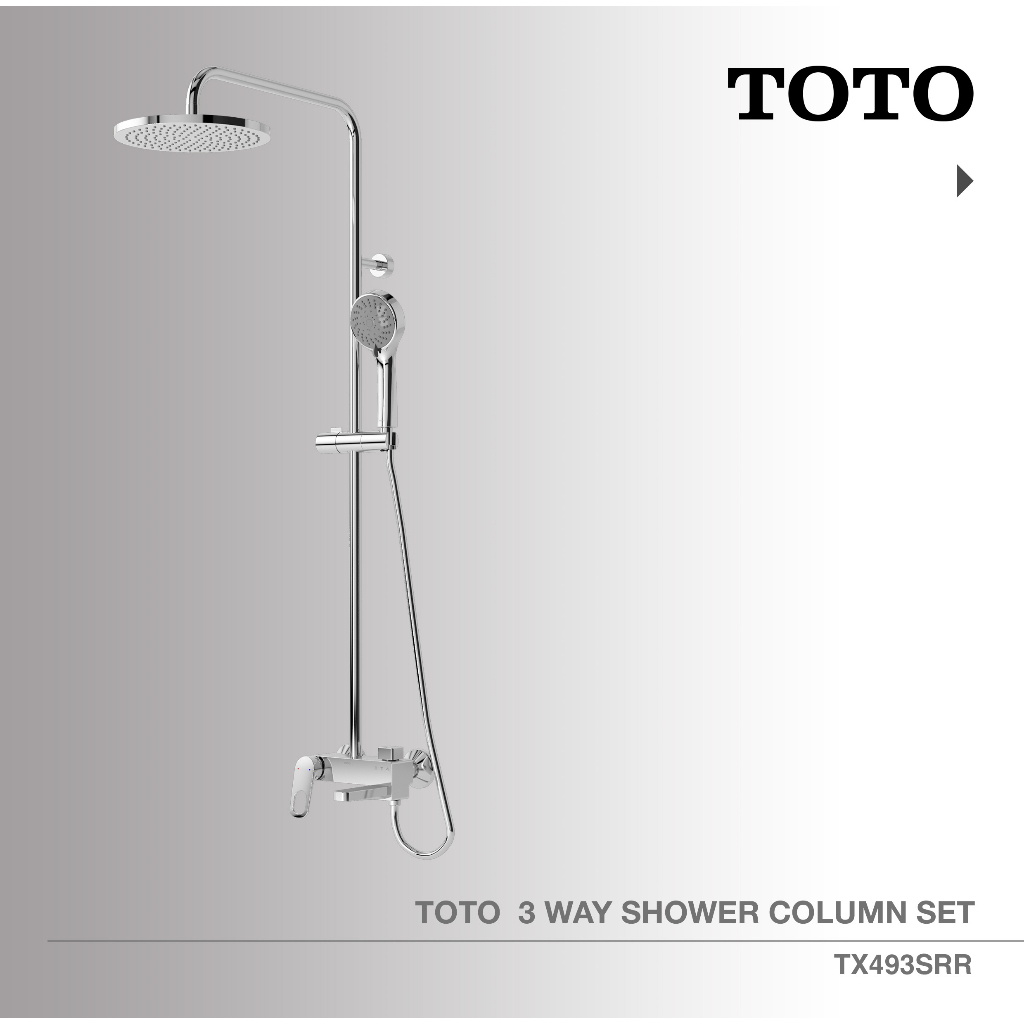TOTO Rei R 3 Way Shower Column Set / Shower Tiang TX493SRR