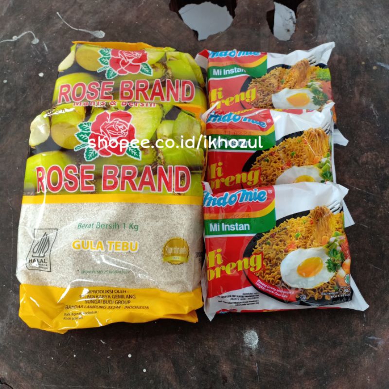 

Gula Rose Brand 2 Kg & Indomie 3 Bungkus = Free Kardus & Kirim Hari Ini