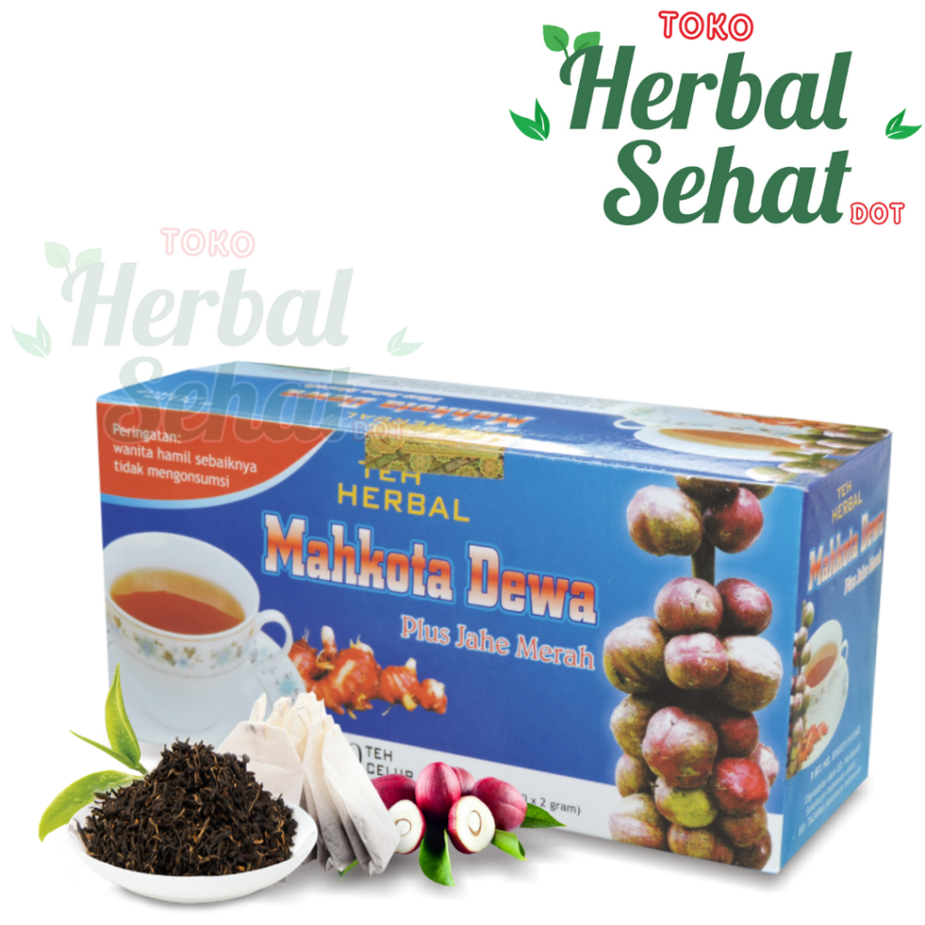 

Teh Herbal Mahkota Dewa tazakka isi 20 kantong teh celup membantu menurunkan gejala asam urat dan neyri sendi