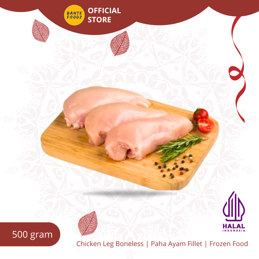 

Paha Ayam Fillet Tanpa Tulang / Chicken Leg Boneless (Frozen) 500 g