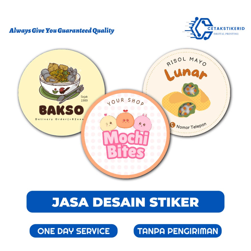 Jasa Desain Stiker Label Kemasan Makanan Minuman