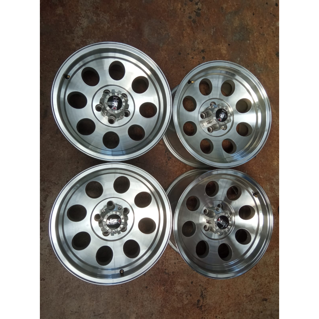 Velg Mobil Bekas Seken Offroad Hsr Duffy Ring 16x8 Pcd 5x114 Et0 S/p Cocok Buat Crv Rush Terios