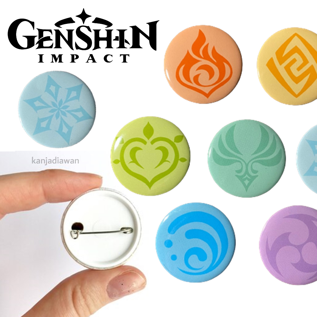 Pin Anime Genshin Impact Custom Vision Logo Genshin Impact