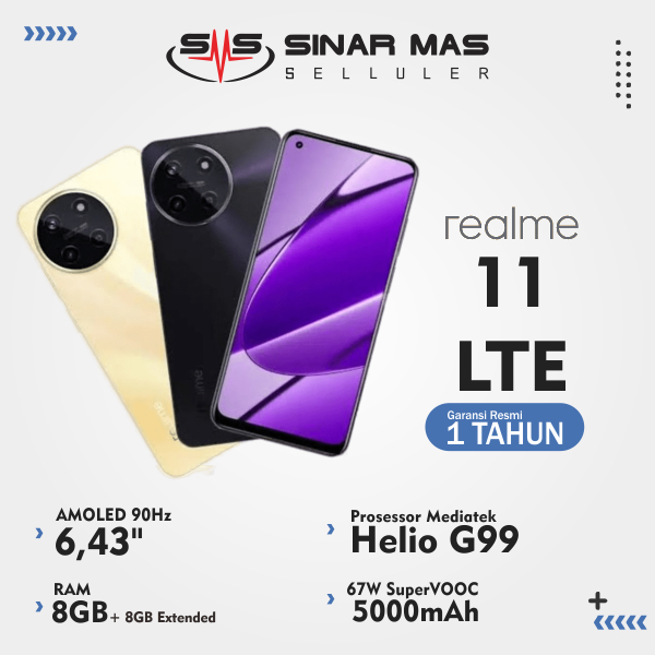 Realme 11 4G Smartphone [8GB/256GB] Garansi Resmi