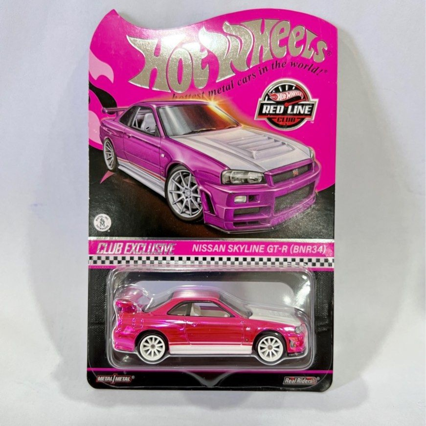 HW Nissan Skyline GT-R R34 Hotwheels RLC Pink