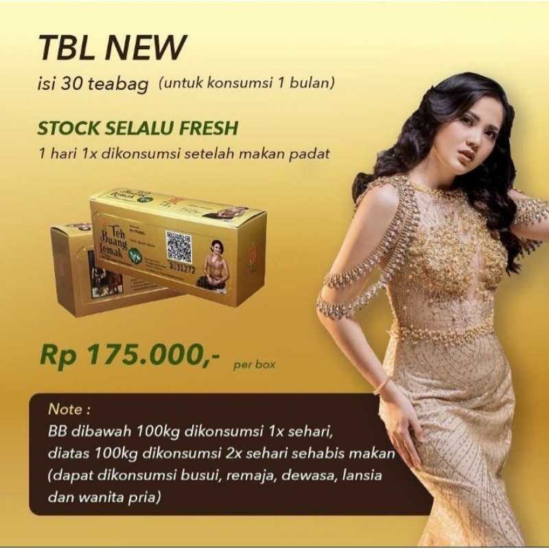 

TBL - Teh Buang Lemak | Slimming Tea | Tea Bag 1 Bulan | Seller Resmi Ratna tbl_jakarta05 .