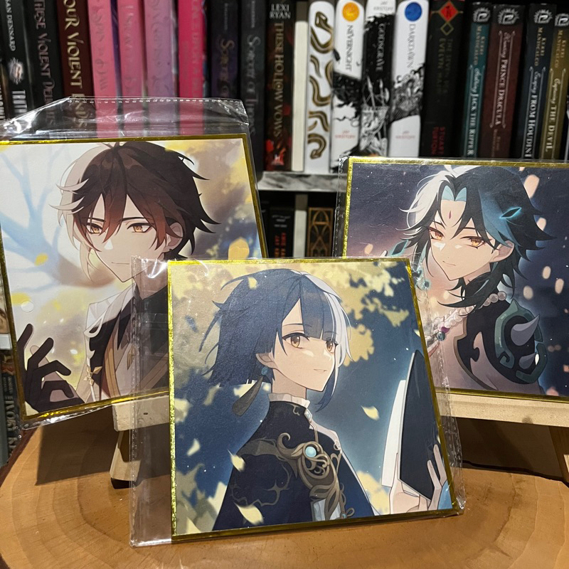 Fanmerch Genshin Impact Shikishi Zhongli Xiao Xingqiu