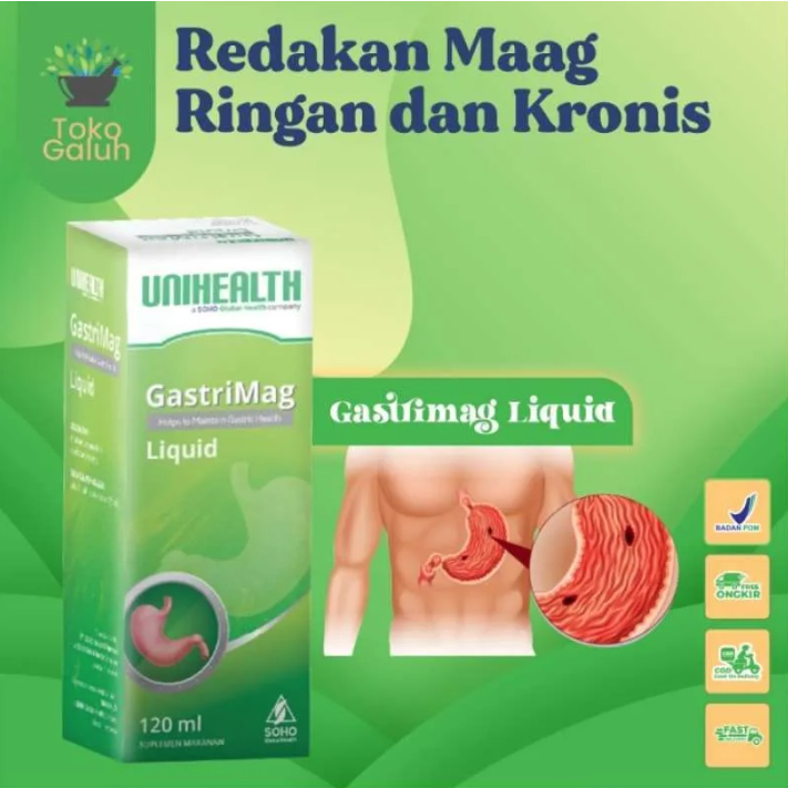 Gastrimag Unihealth Original Obat Maag Ampuh Obat Maag Cair Obat Maag Asam Lambung Obat Maag Herbal 