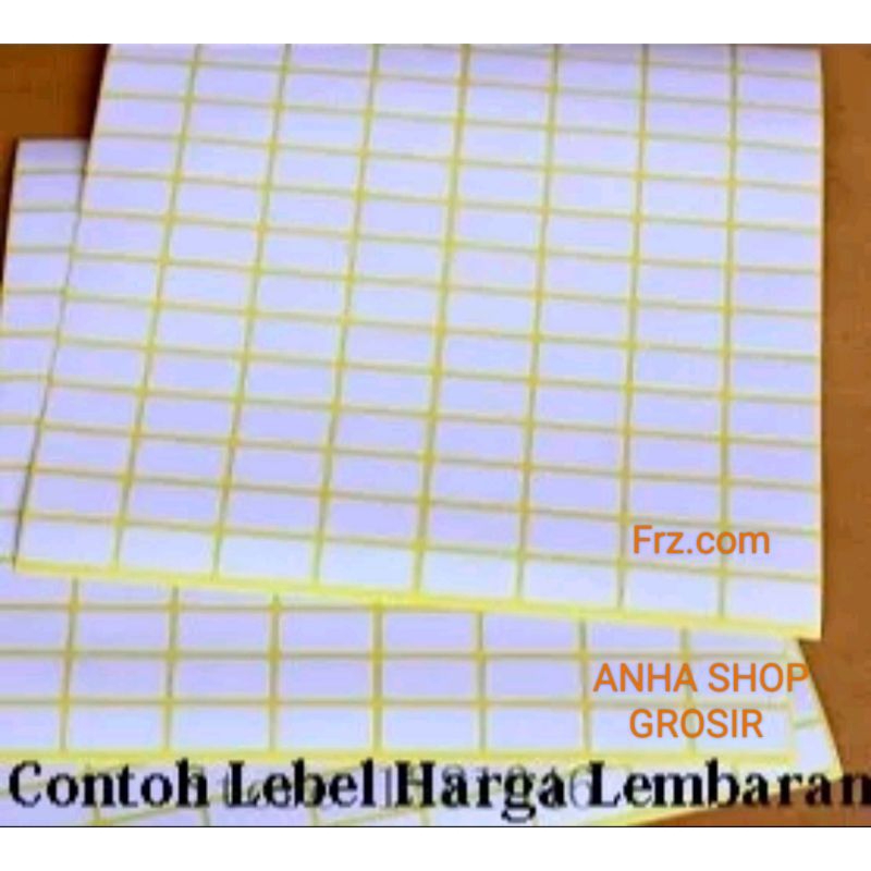 

stiker serbaguna . Kertas label harga lembaran . Label nama . label harga . sticker harga . Grosir.