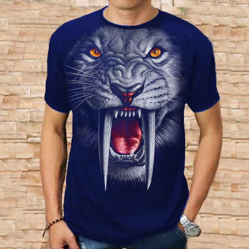 Kaos Distro Pria Macan Taring Putih Baju Dewasa Keren Terbaru Original Tebal Murah Bandung Jumbo