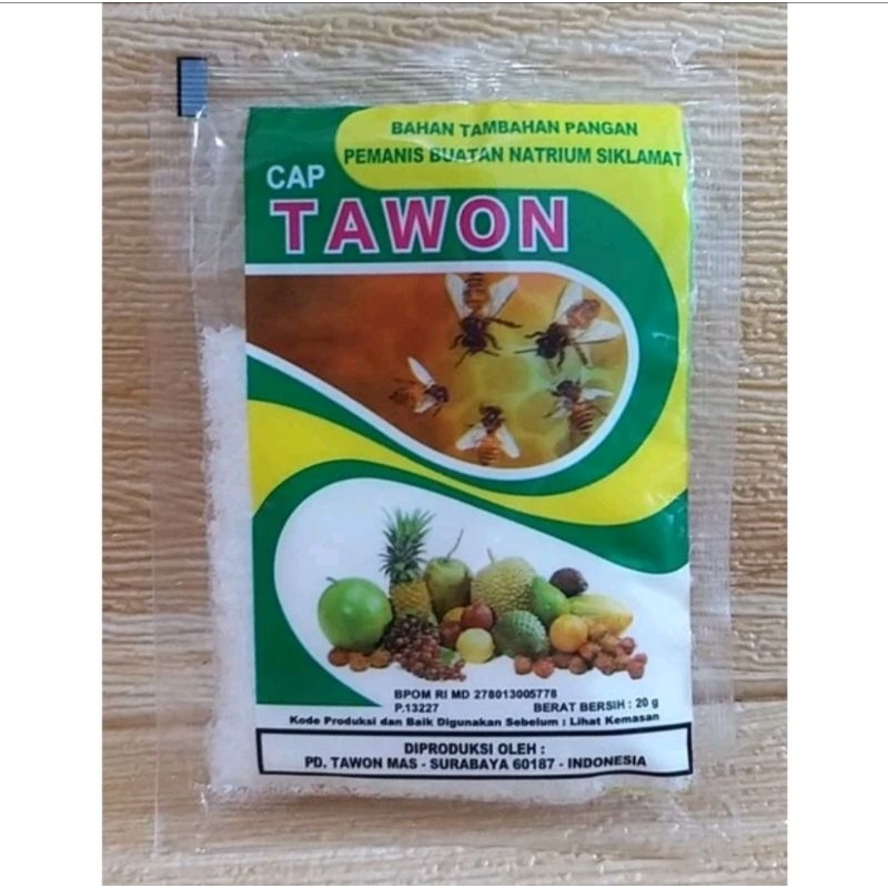 

MURAH 5 Sachet Pemanis Buatan Cap Tawon 20gr / Sari Manis / Natrium Siklamat