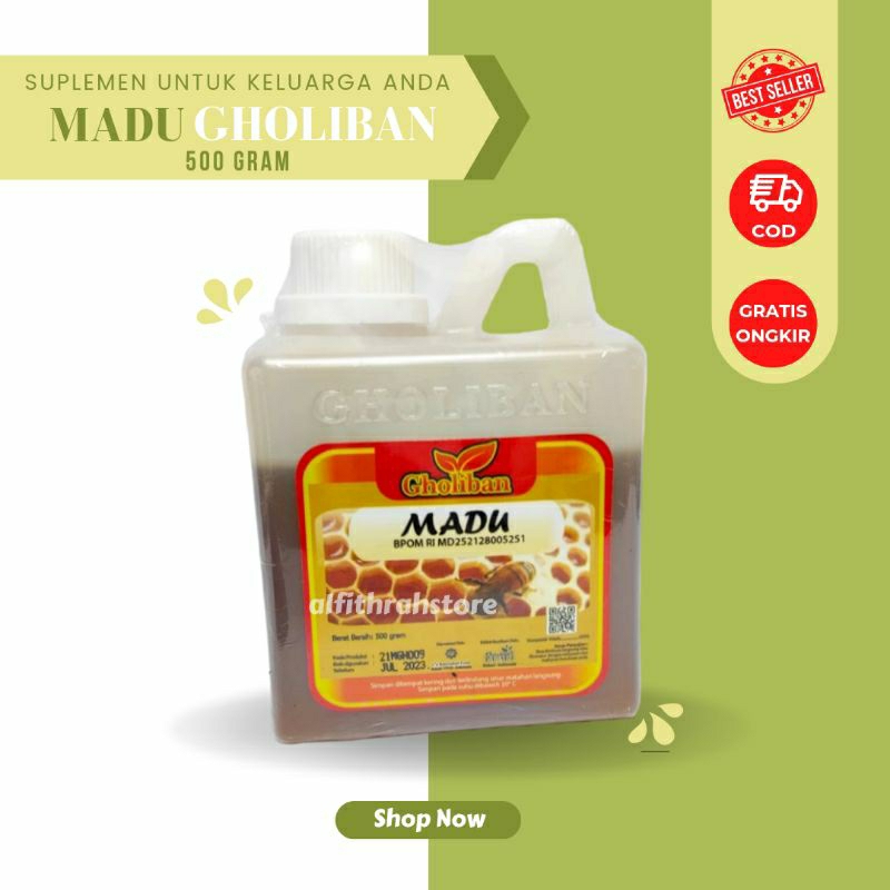 

MADU GHOLIBAN STANDAR BPOM 1000 GRAM ORIGINAL MADU MULTIFORA MADU GHOLIBAN EMBOS MADU SUPER GHOLIBAN SEKILO MADU TERNAK