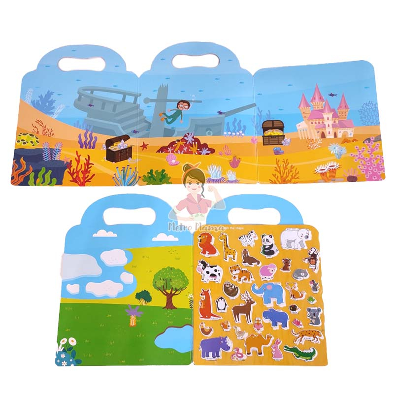 

Reusable Stiker Book Waterproof/Buku Stiker Anak Dan Aktivitas Murah RB9