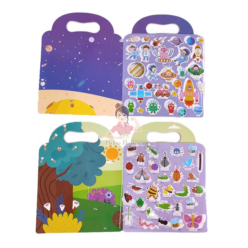 

bib Reusable Stiker Book Wateroof/Buku Stiker Anak Dan Aktivitas Murah