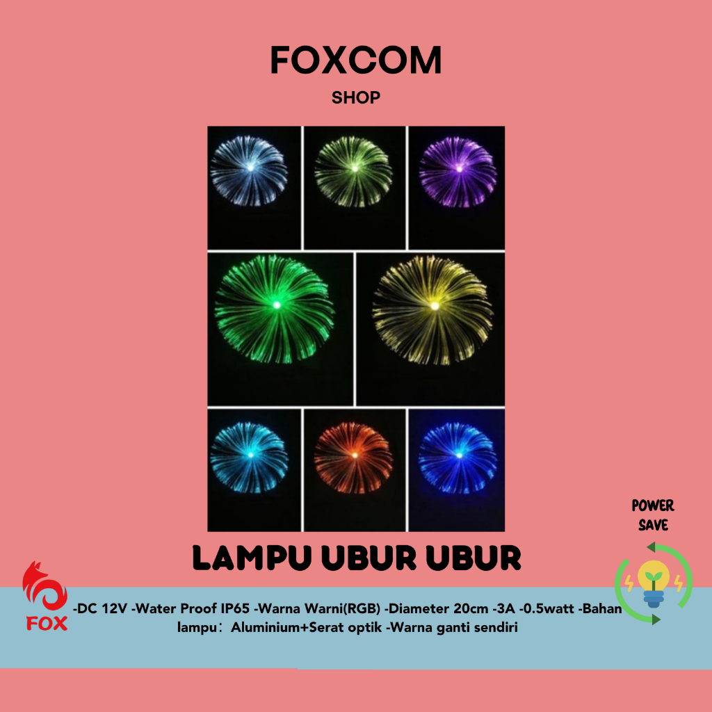 lampu gantung/lampu dekorasi/lampu ubur ubur dc 12v/lampu outdoor