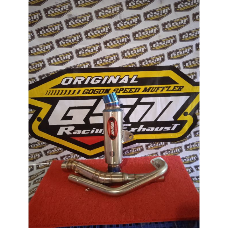 knalpot GSMMUFLLER original type cjdw corblue sarteng pnp motor spot
