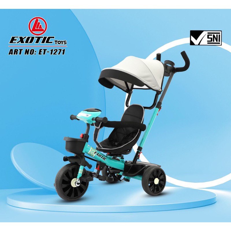 Sepeda Anak Roda Tiga Exotic ET 1271  AT7708 ET603-7-8 AT 7708 Tricycle Exotic ET1271