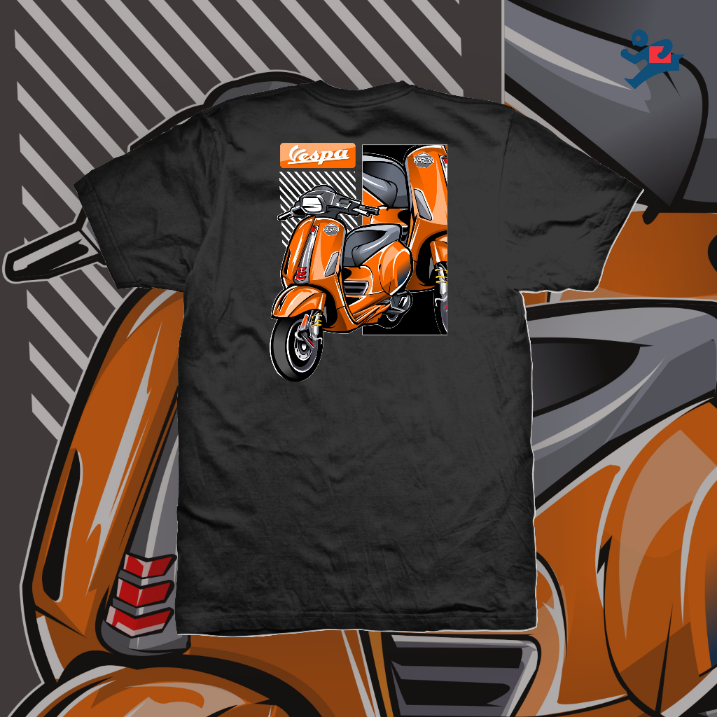 (PROMO) DISTRO PREMIUM TERBARU Kaos Baju Motor VESPA SPRINT VESPA MATIC Kaos Otomotif KAOS OTOMOTIF 