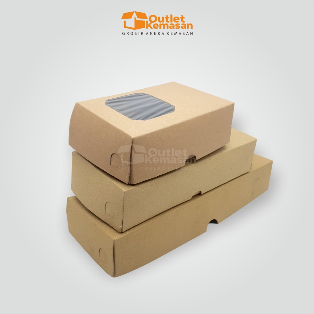 

[Min Order 5 Pcs] Box Kue | Box Donat | Box Brownies Window | Dus 16x11x5 | Dus 23,5x11x5 | Dus 31,5x11x5