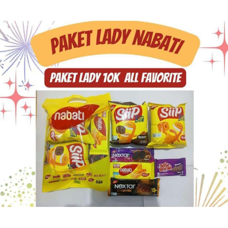 

Paket Lady Nabati | 1 pack Isi 6pcs campur total @127gr