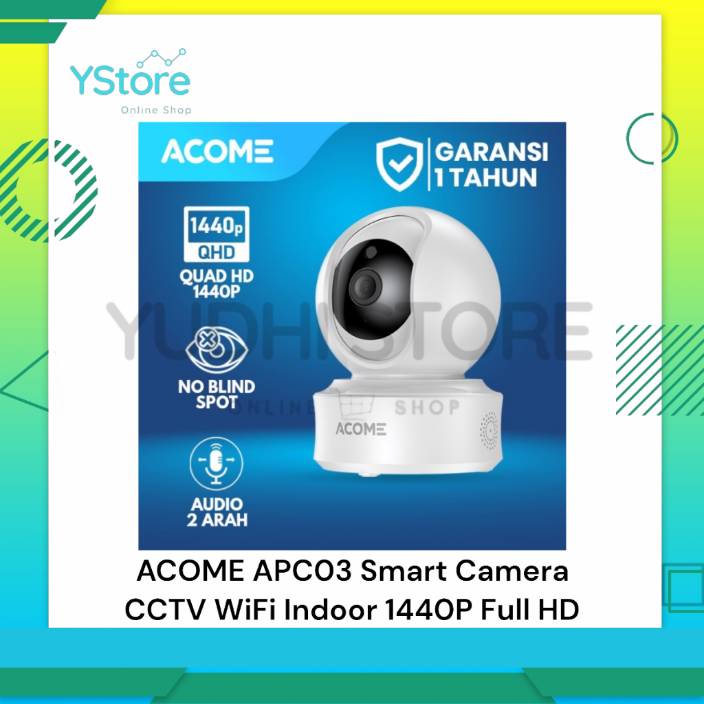 ACOME APC03 Smart Camera CCTV WiFi Indoor 1440P Full HD