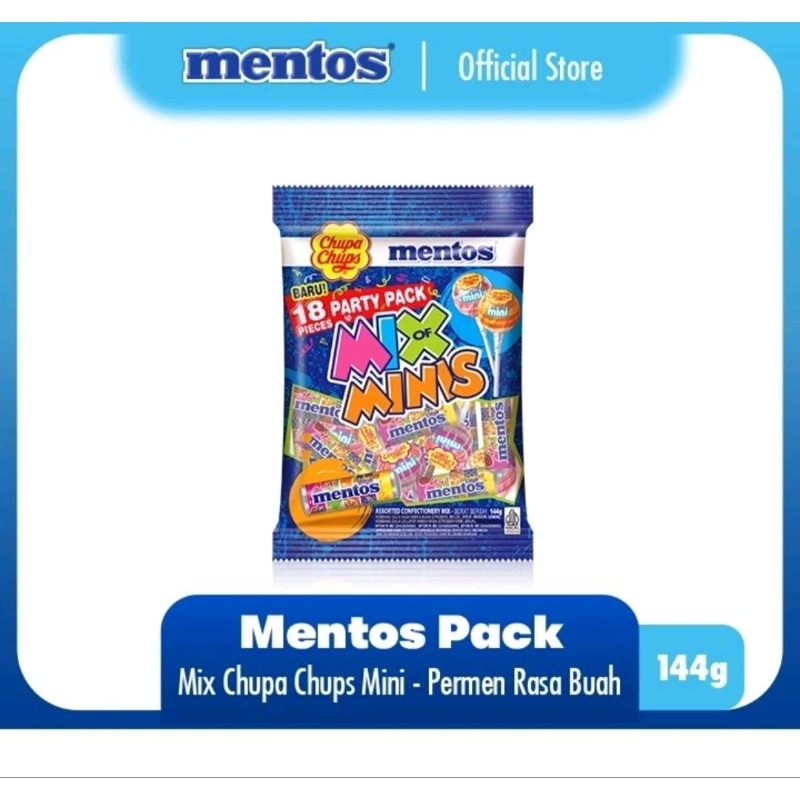 

Mentos Mix Chupa Chups Lolipops Mini 144 gr