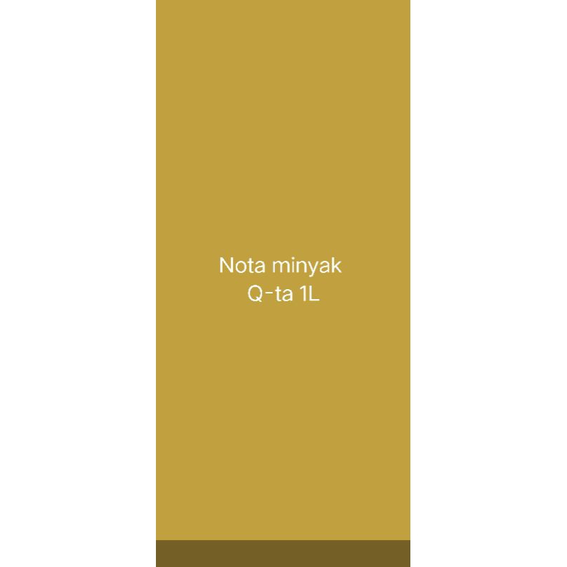 

nota khusus Q-ta 1L