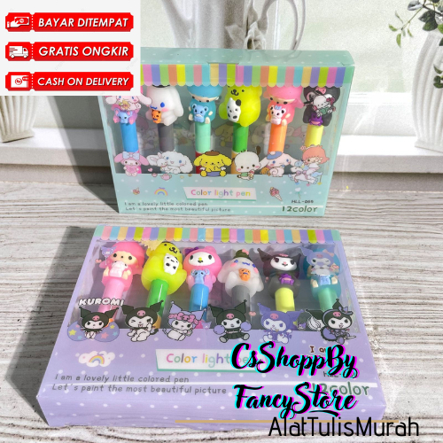 

Stabilo Cute Karakter Sanrio Free BOX Highlighter Kartun Isi 6pcs Bisa COD