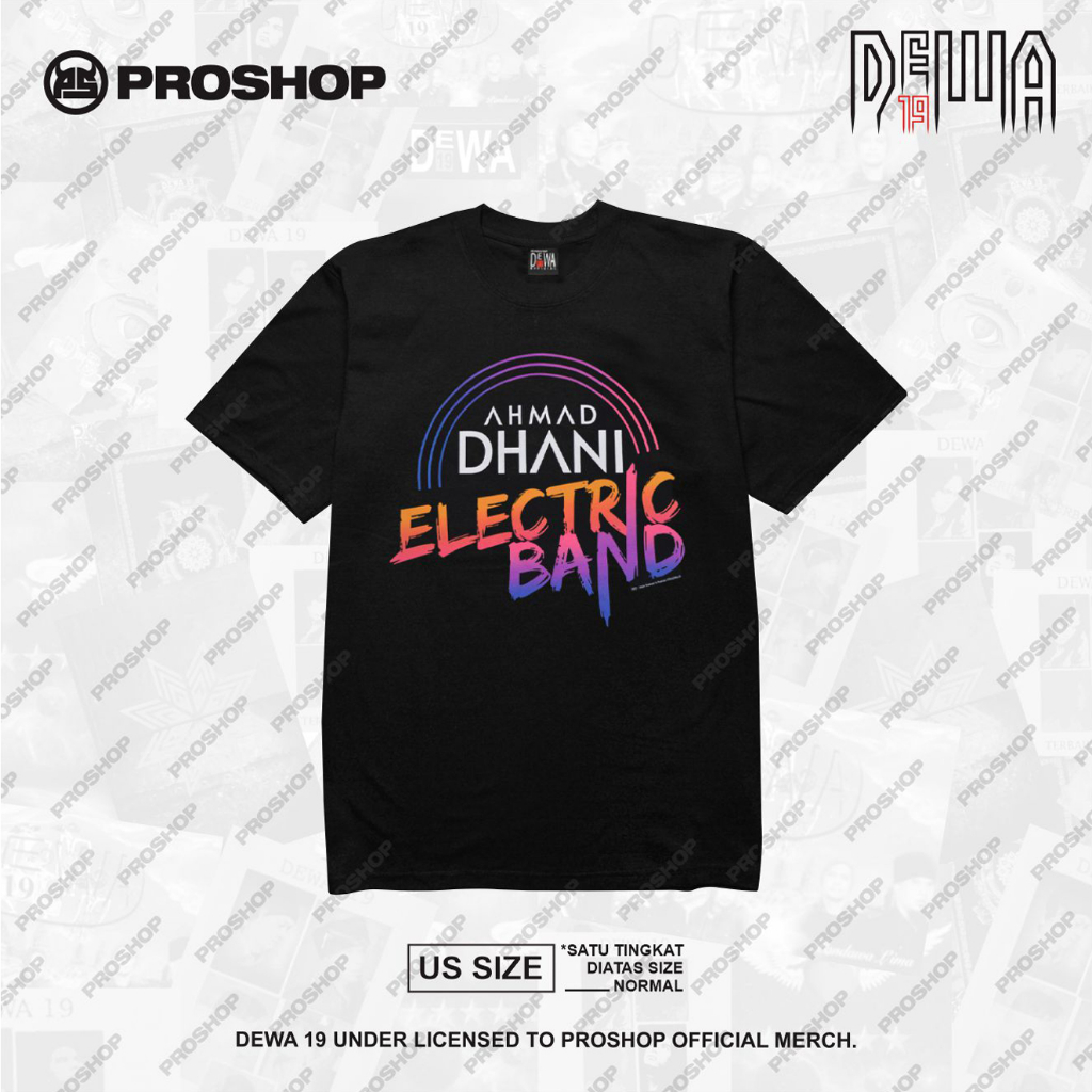 Proshop | Ahmad Dhani Electric Band | Kaos Pria Kaos Distro | Hitam