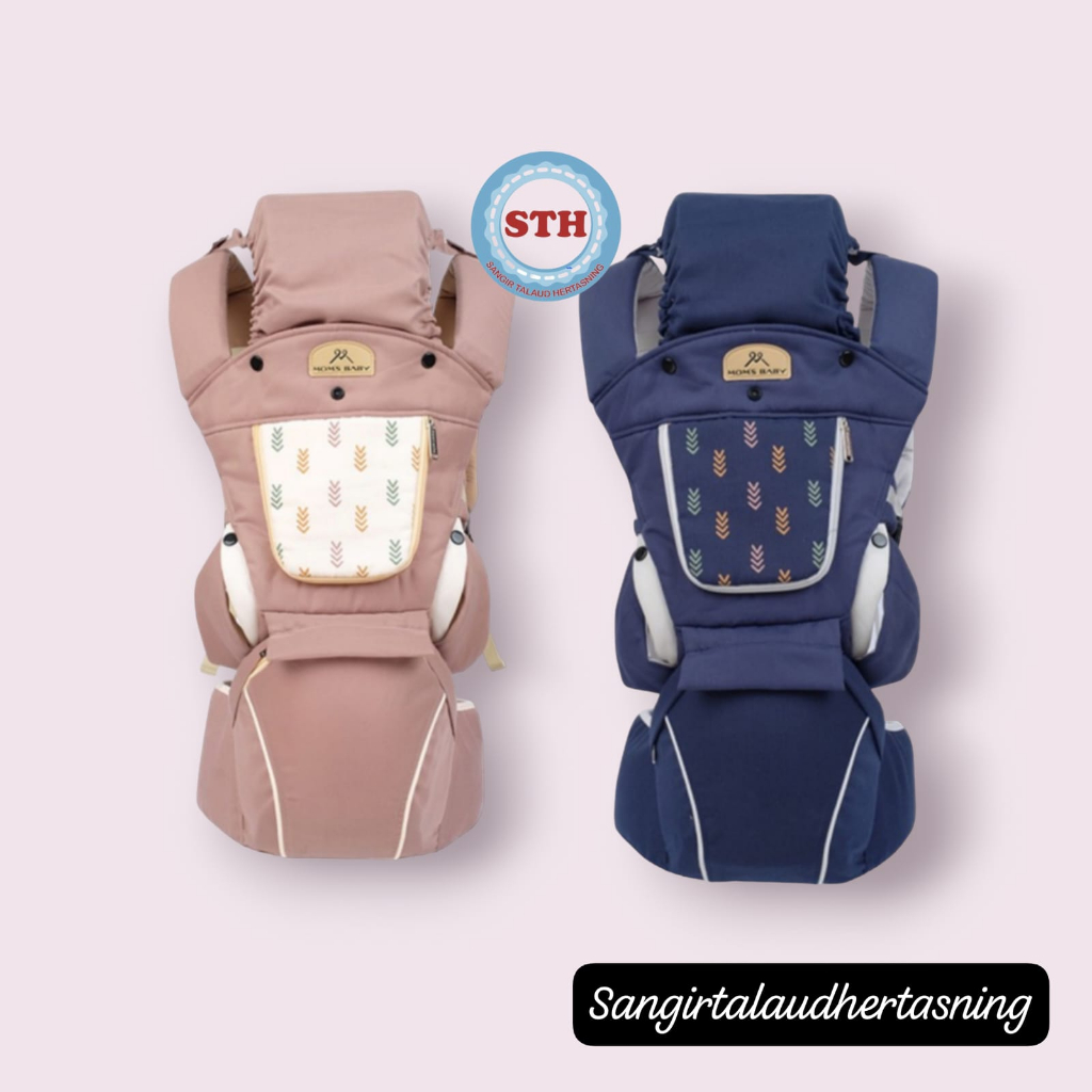 Moms Baby Gendongan Bayi Hipseat 10in1 Barley Series MBG 2034