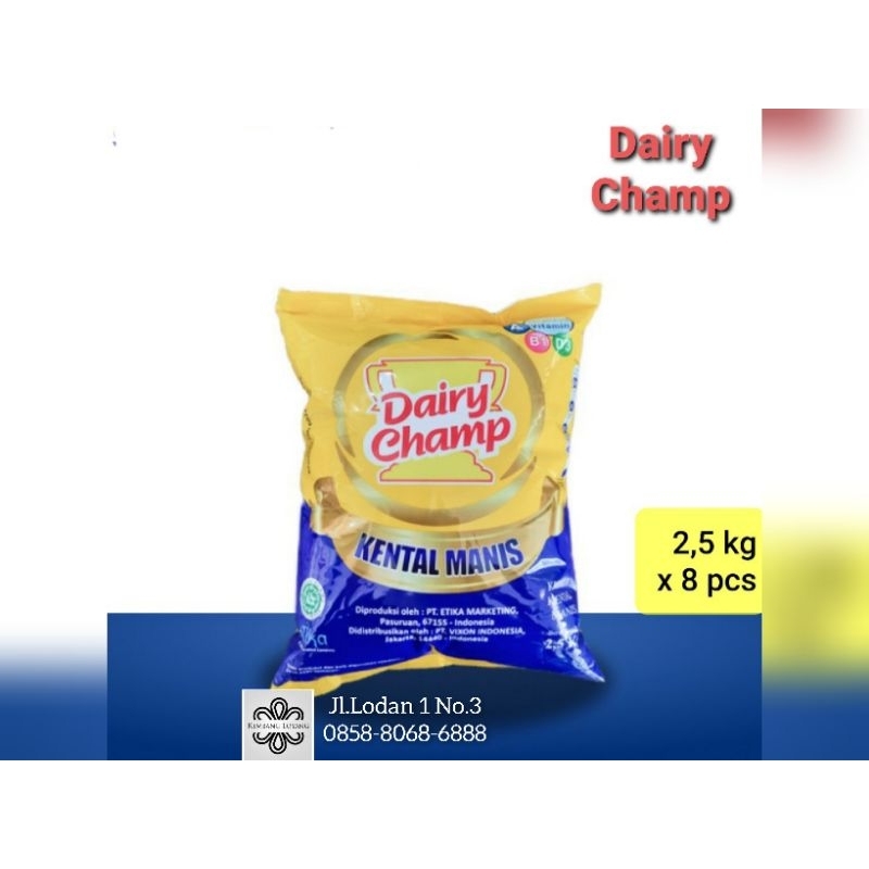 

Dairy Champ Susu kental Manis 2.5kg