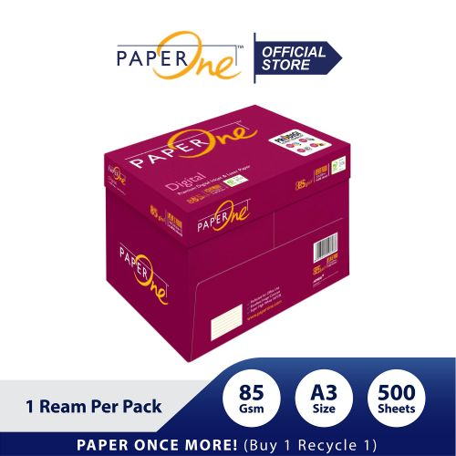 

Kertas HVS Paper One Paperone A3 80 / 85 grm - 1 dus khusus gojek / gosend murah