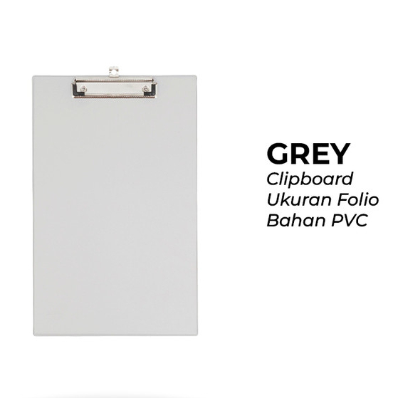 

Bantex Clipboard Papan Jalan Folio F4 Grey