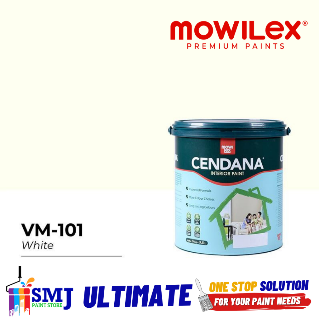 Cat Tembok Interior MOWILEX CENDANA 101 Putih 5kg