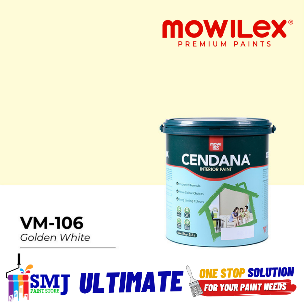 Cat Tembok Interior MOWILEX CENDANA 106 Golden White 25kg