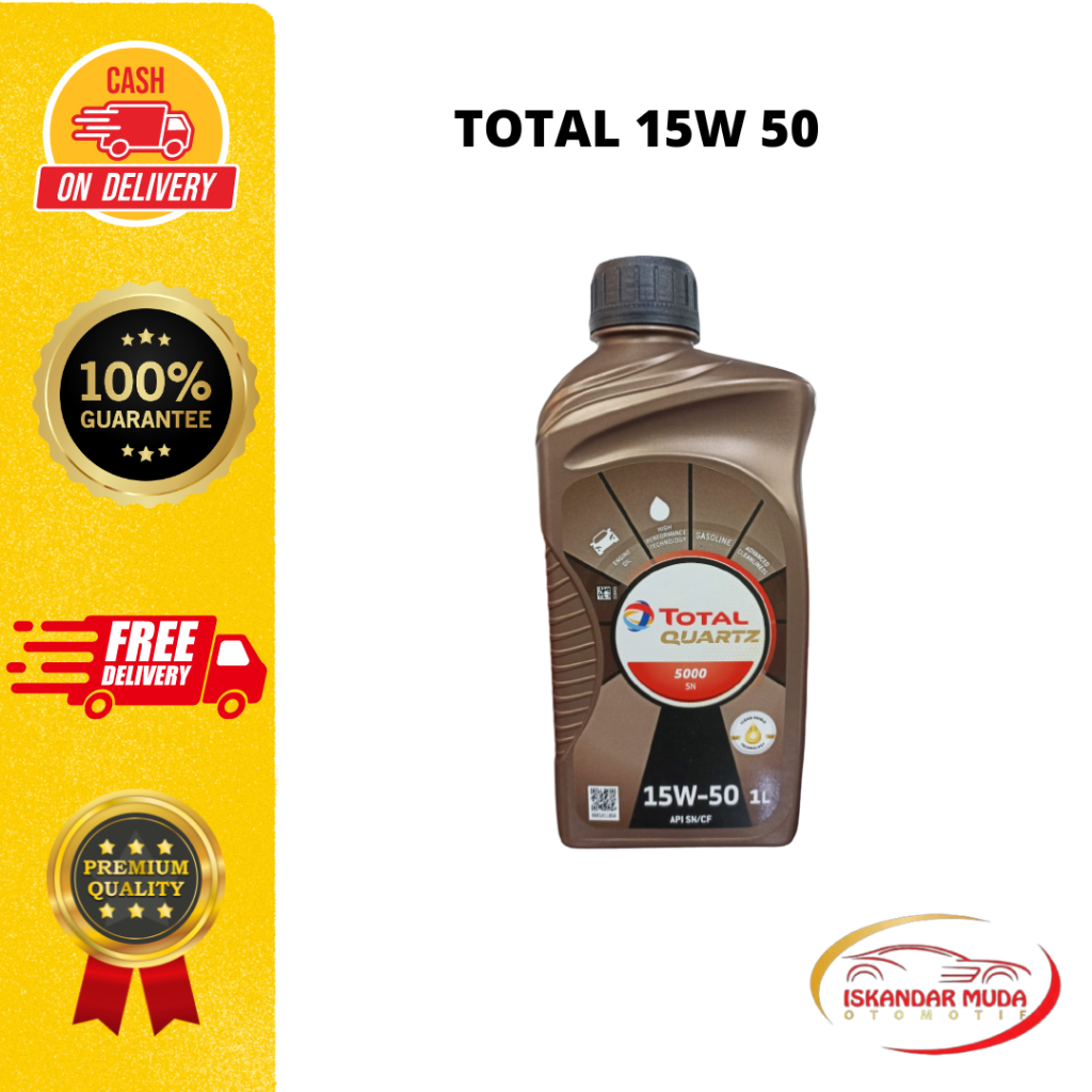 Oli Mobil Total Quartz 5000 15W 50
