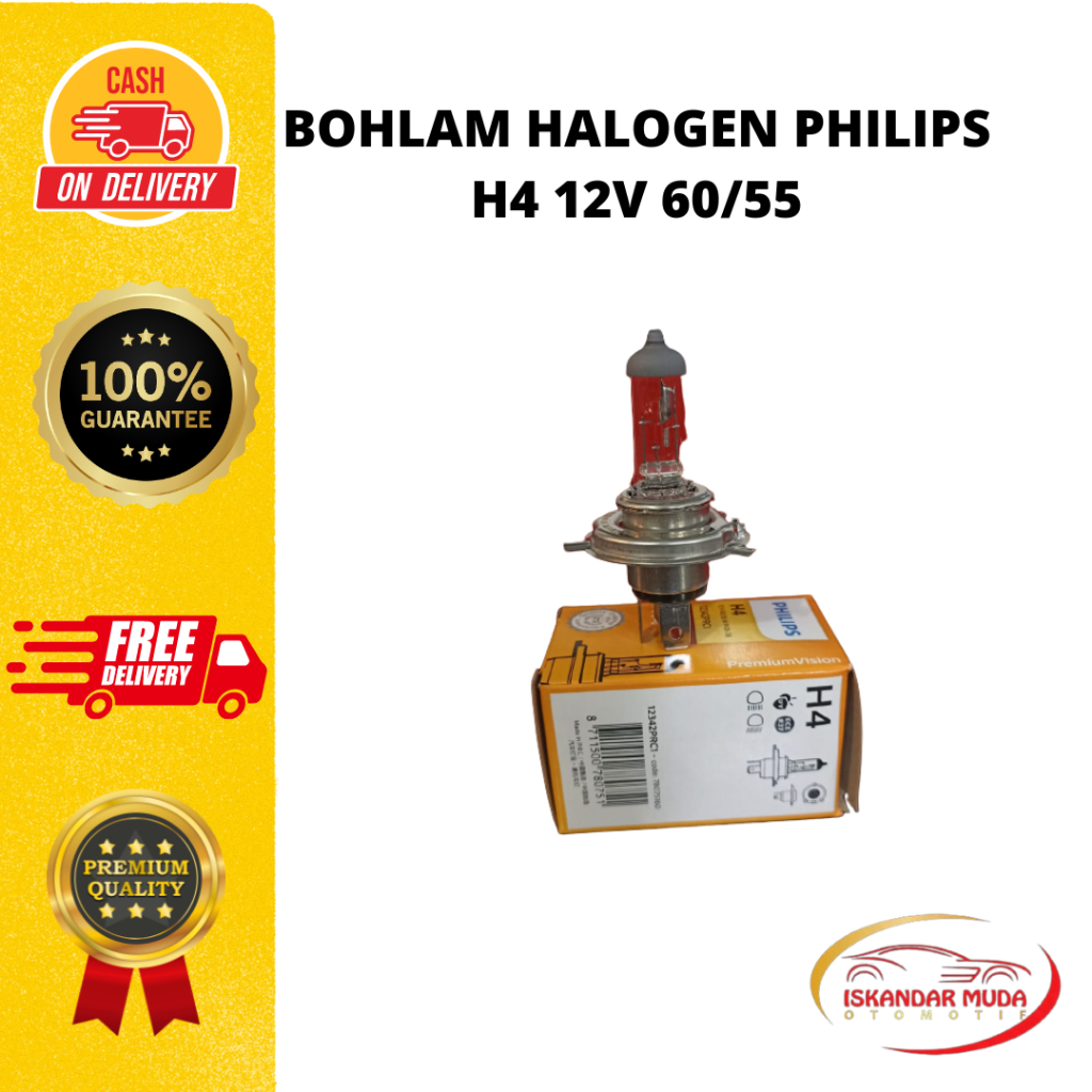 BOHLAM LED MOBIL SUPER TERANG PHILIPS H4 12V 60/55W
