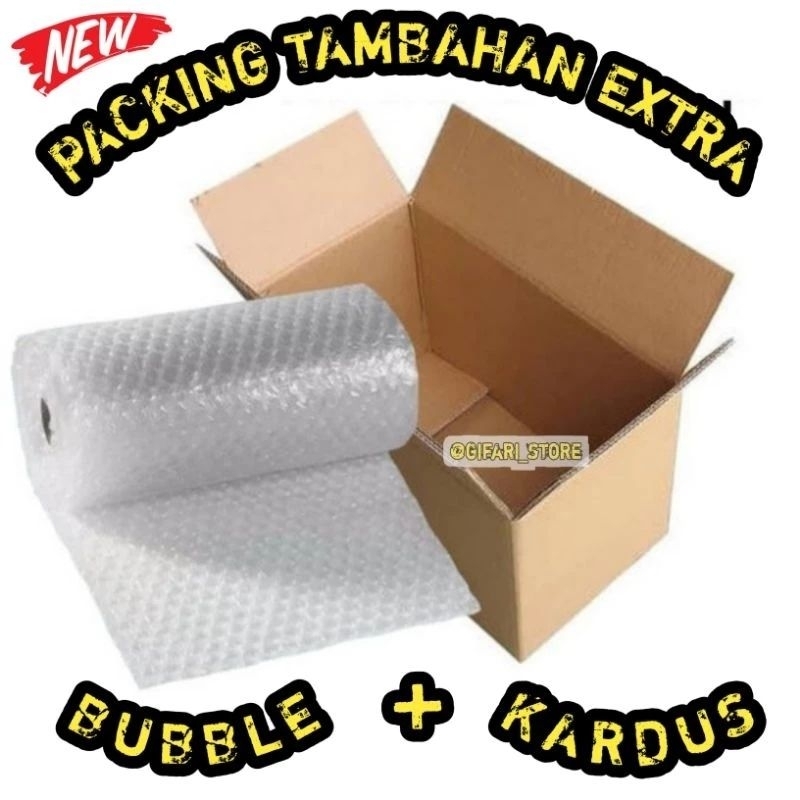

Packing Tambahan Bubble Wrap dan Dus
