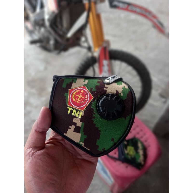 MASKER TNI POLRI VENTILATOR LORENG MALVINAS