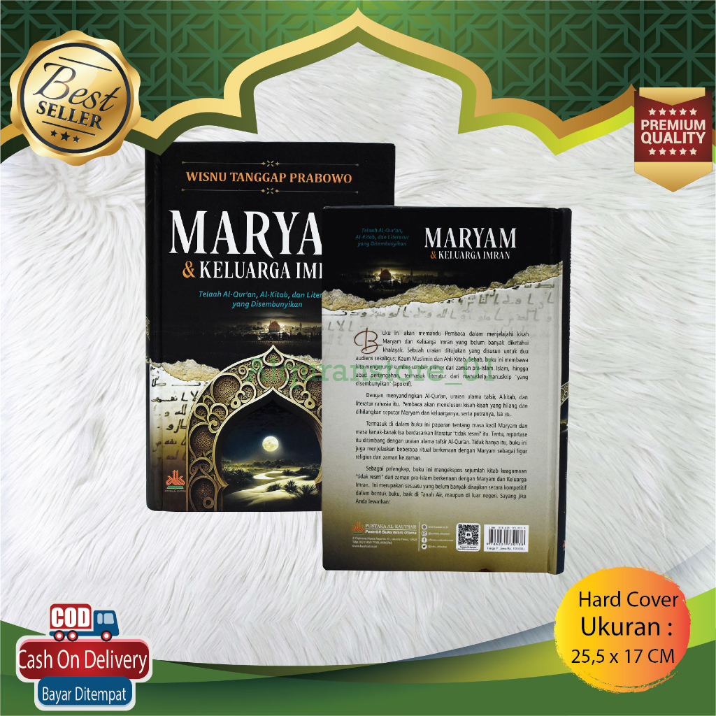 Original Buku Maryam & Keluarga Imran Pustaka Al-Kautsar Novel Cerita Sejarah Nabi  Anak Terbaru Buk