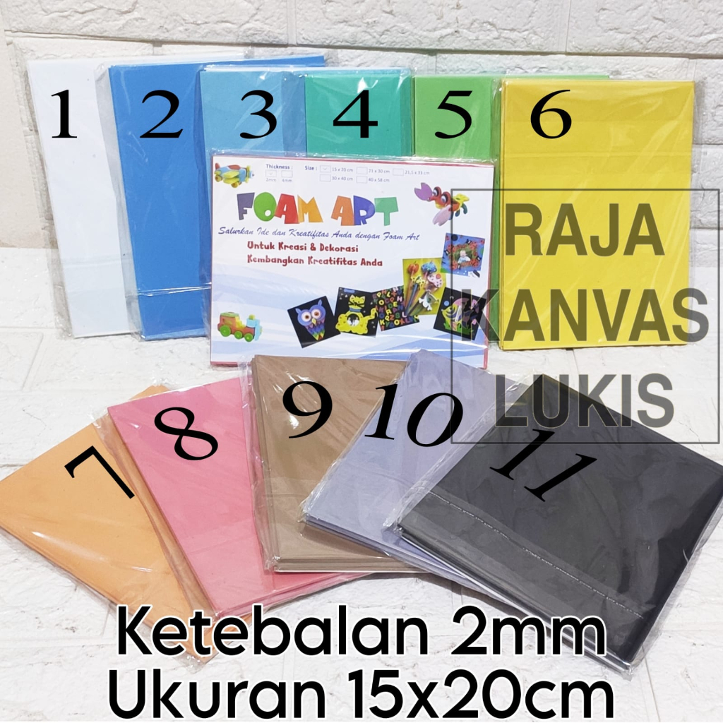 

BUSA FOAM ART WARNA Ukuran 15x20 Ide Kreatif Prakarya 1pak isi 4 Lembar