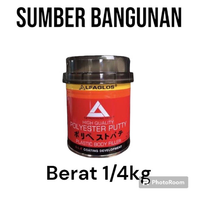 DEMPUL ALFAGLOS / DEMPUL BESI / DEMPUL PLASTIK / DEMPUL KAYU BERAT 1/4kg