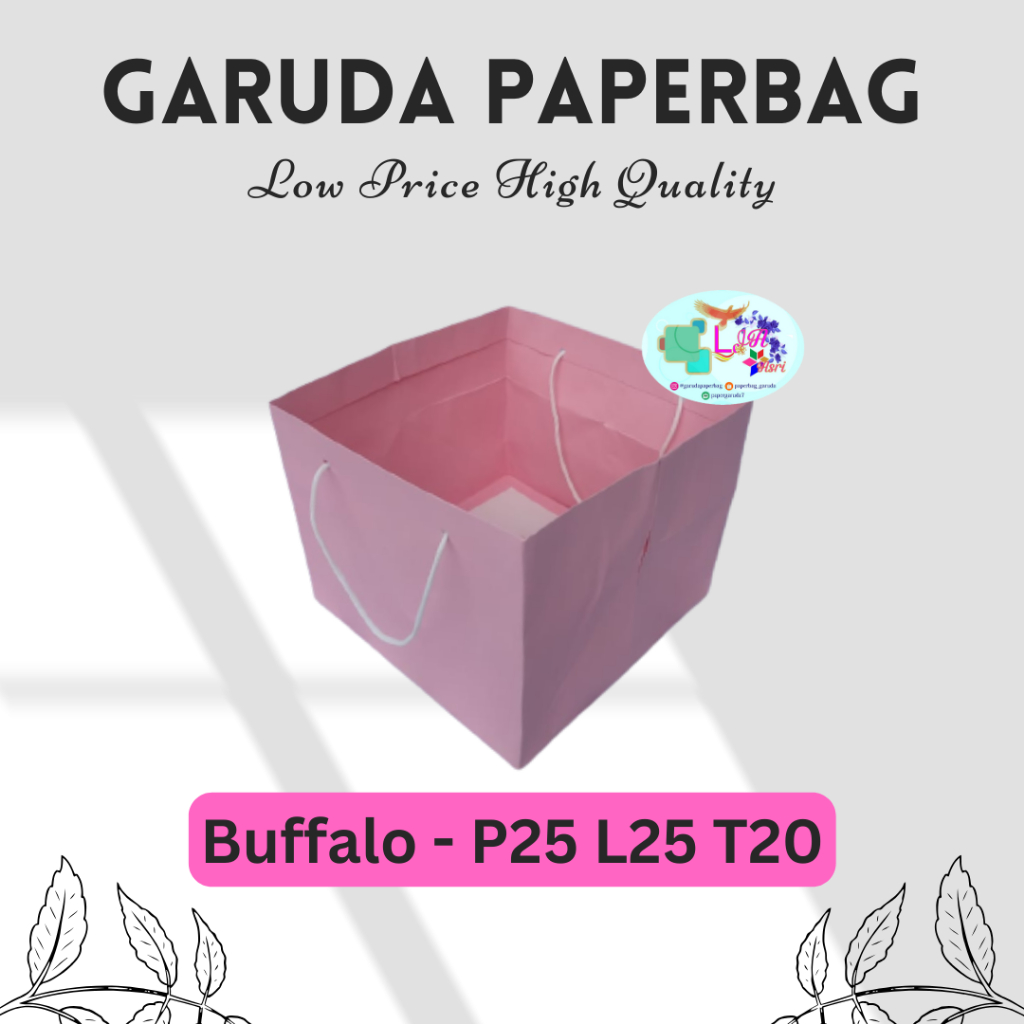 

Custom Paperbag Kotak Nasi Size 25x25x20, Paperbag Warna Murah Bahan Buffalo 160gr