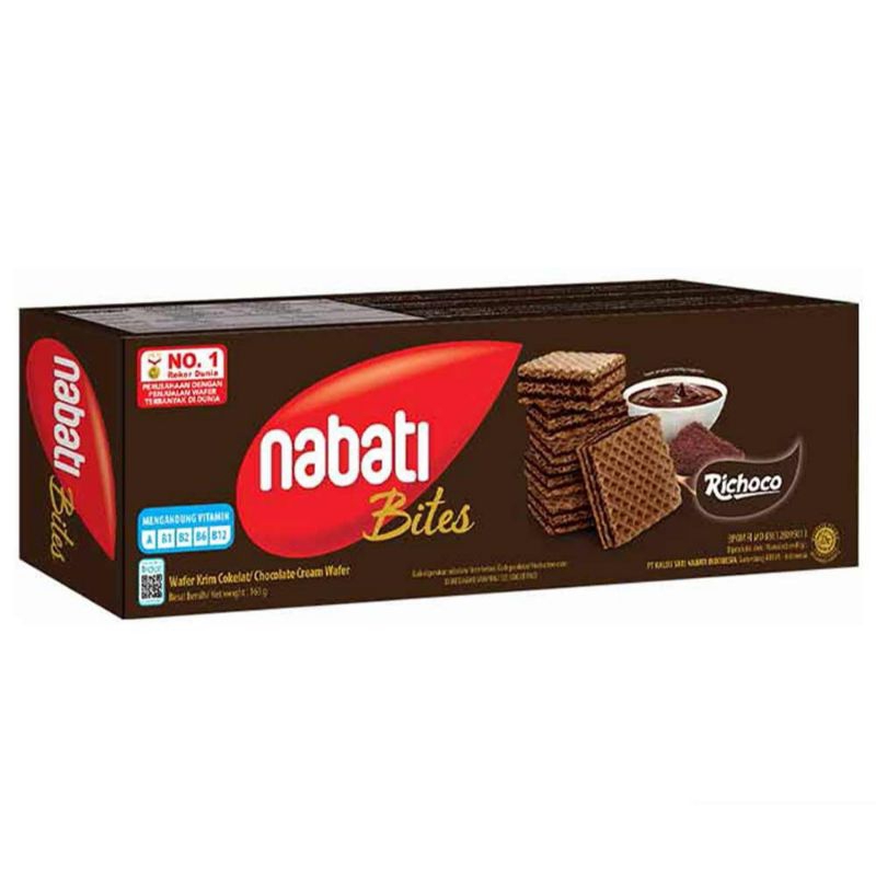 

NABATI WAFER CREAM BITES ( RICHOCO & RICHEESE ) BOX 163 GRAM