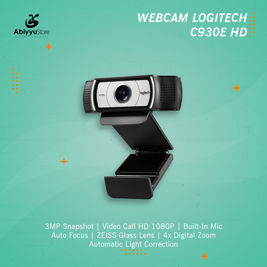 Logitech C930E 3MP Webcam Komputer PC Laptop Notebook Web Cam