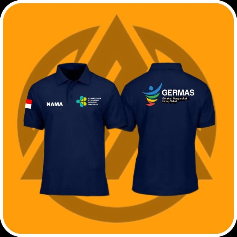KAOS POLO SHIRT GERMAS//BAJU BERKERAH KEMENKES